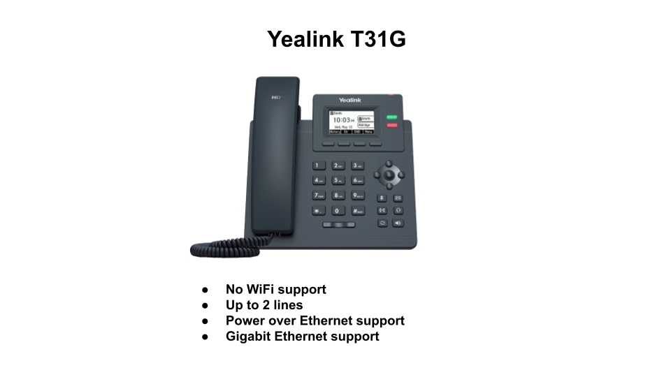 VoIP Desk Phone Yealink T31G Spruce Health